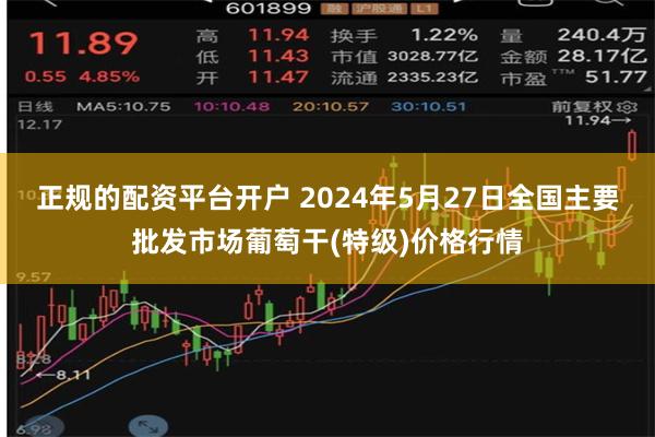 正规的配资平台开户 2024年5月27日全国主要批发市场葡萄干(特级)价格行情