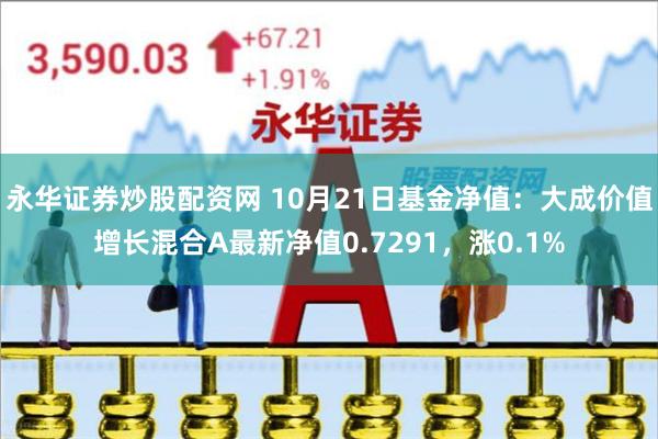 永华证券炒股配资网 10月21日基金净值：大成价值增长混合A最新净值0.7291，涨0.1%