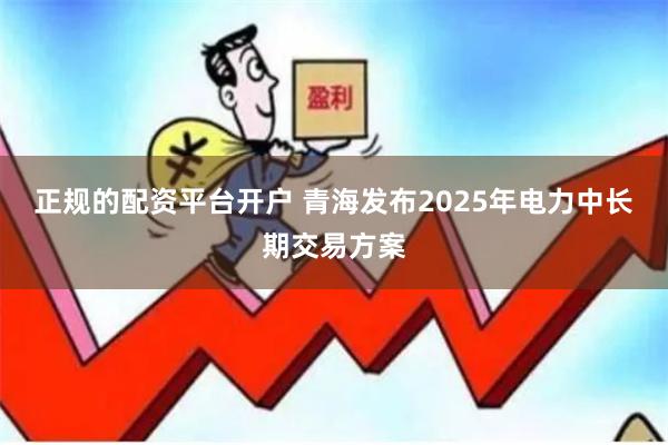 正规的配资平台开户 青海发布2025年电力中长期交易方案
