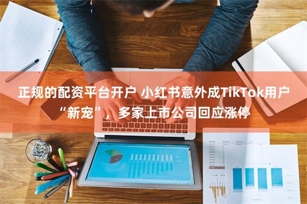 正规的配资平台开户 小红书意外成TikTok用户“新宠”，多家上市公司回应涨停