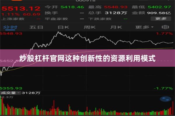 炒股杠杆官网这种创新性的资源利用模式